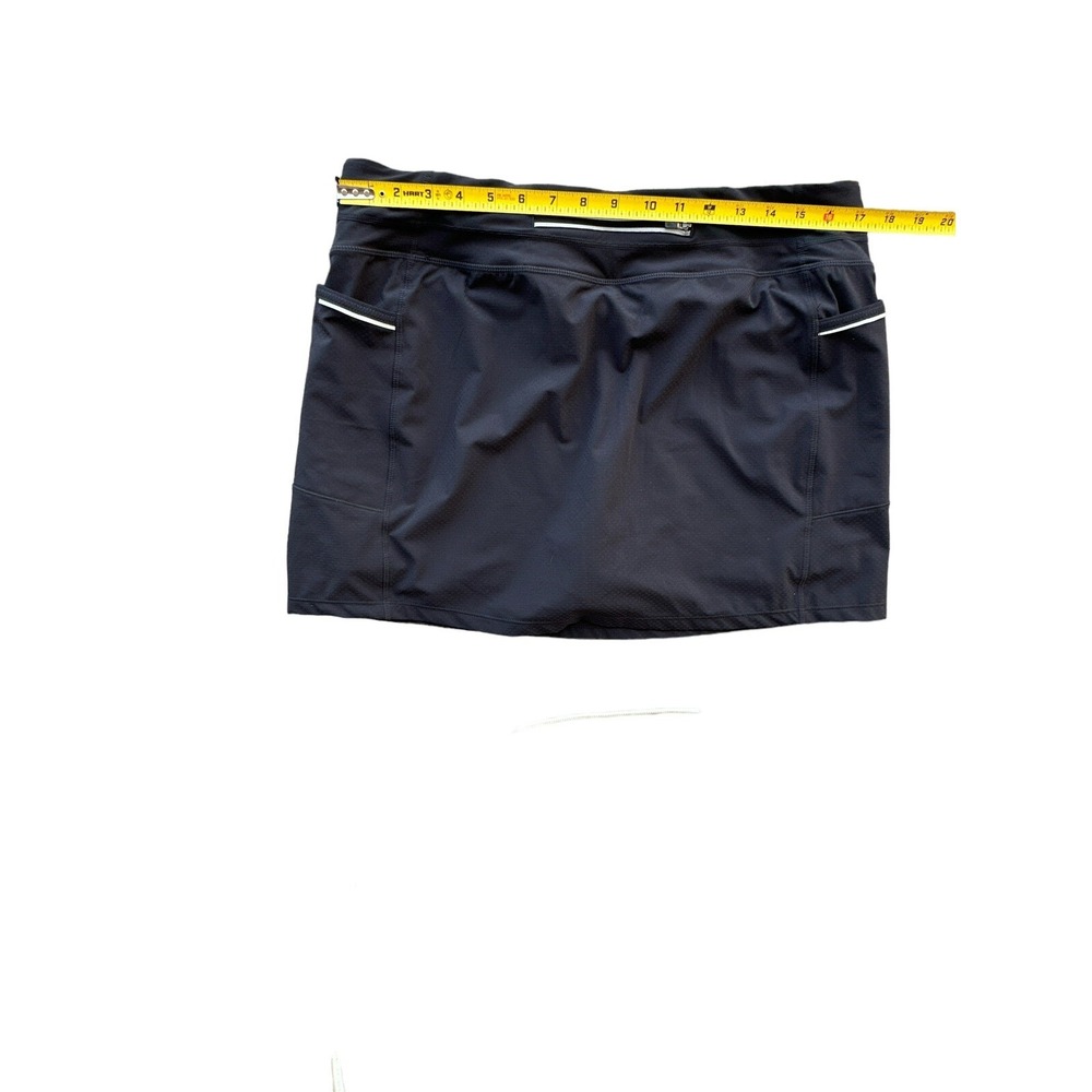 Athleta Womans Running Skort Black Size L Polyester, Spandex RN#54023 - Picture 6 of 10